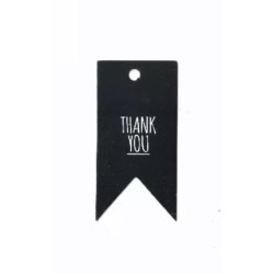 label zwart wit thankyou