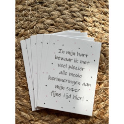 mini kaart hart herinneringen