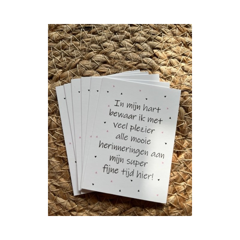 mini kaart hart herinneringen