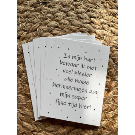 mini kaart hart herinneringen