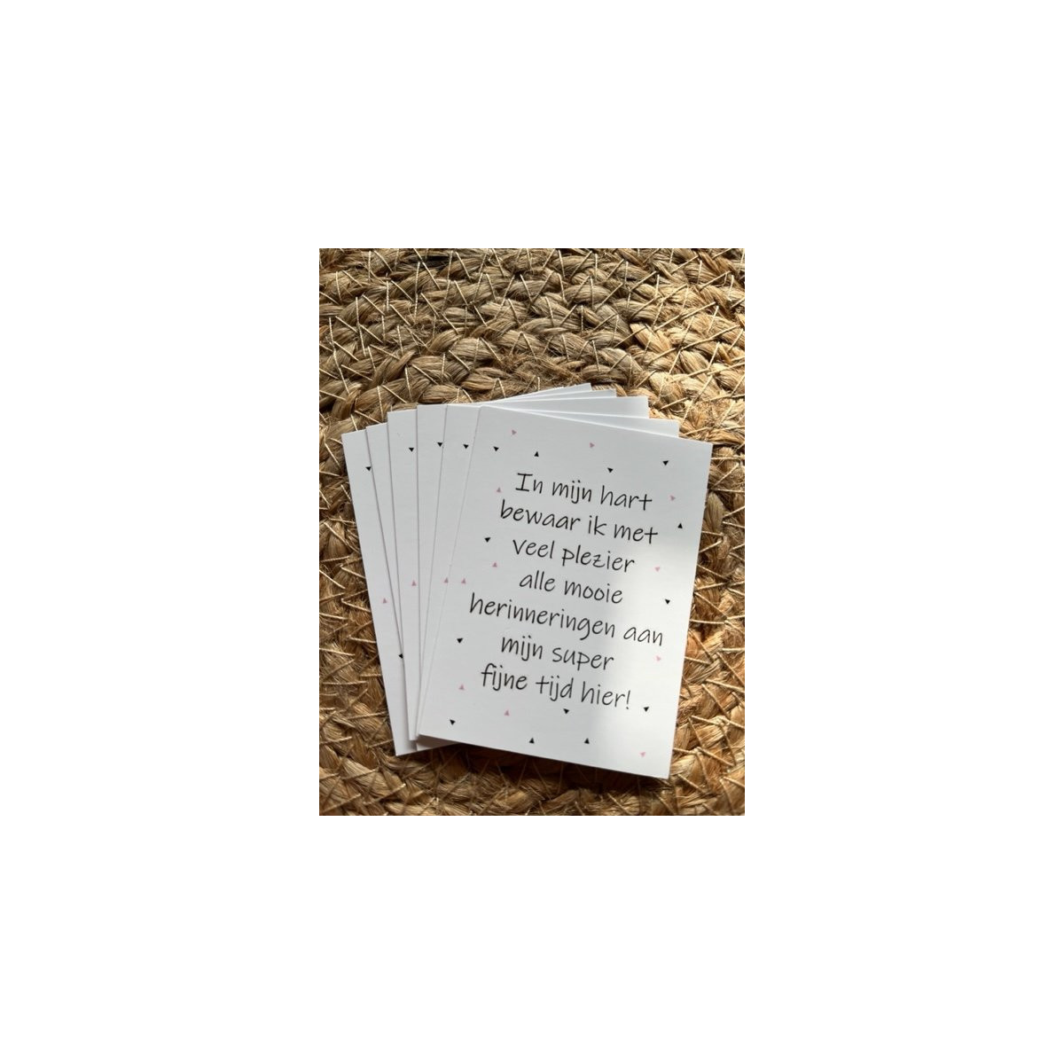 mini kaart hart herinneringen