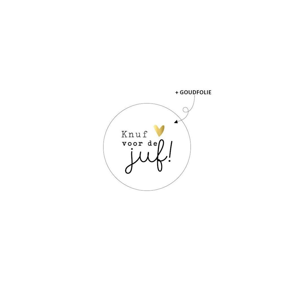 sticker knuf voor de juf