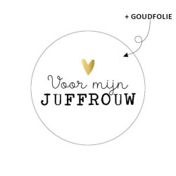sticker voor de juffrouw