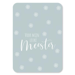 Kaart voor mijn leuke meester