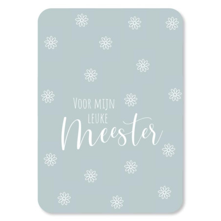 Kaart voor mijn leuke meester