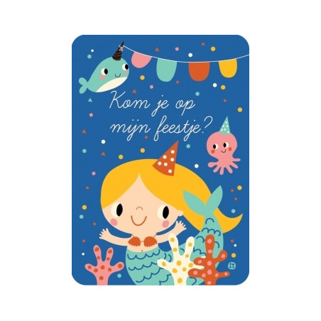 zeemeermin uitnodigingen