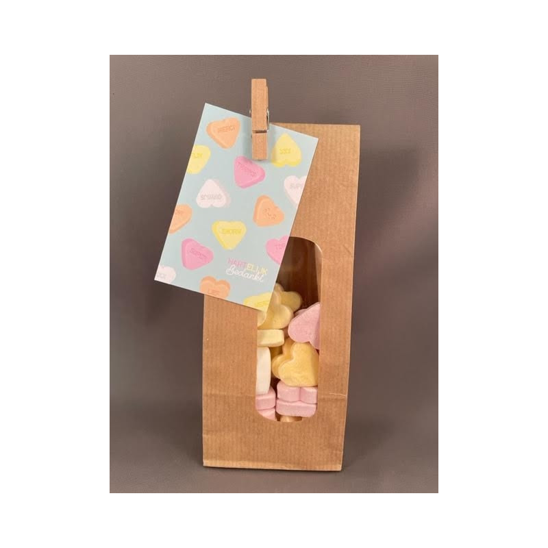 kraft zakje met venster