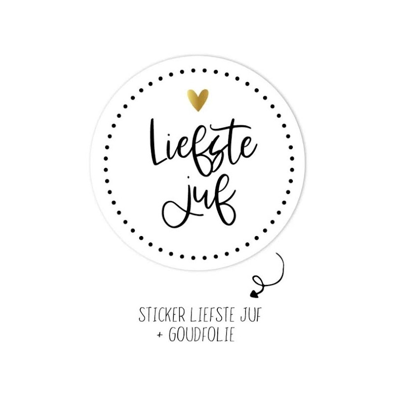 sticker liefste juf