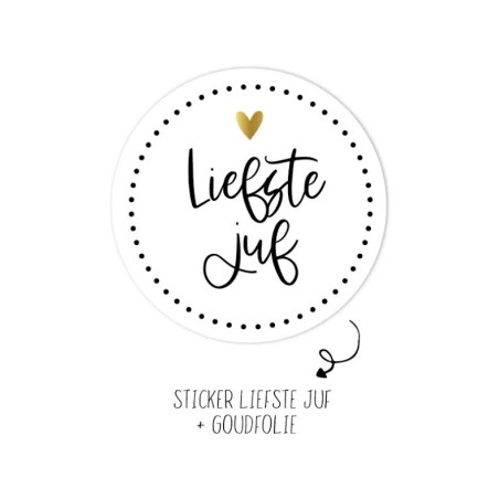 sticker liefste juf