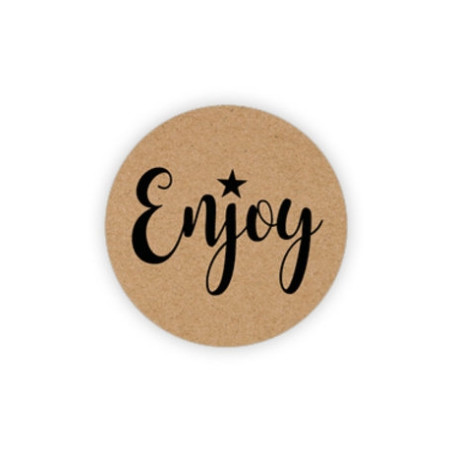 sticker kraft enjoy