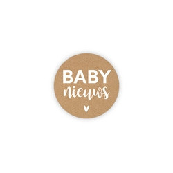 sticker baby nieuws kraft