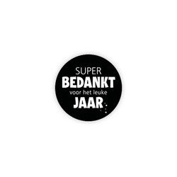 sticker bedankt leuke jaar