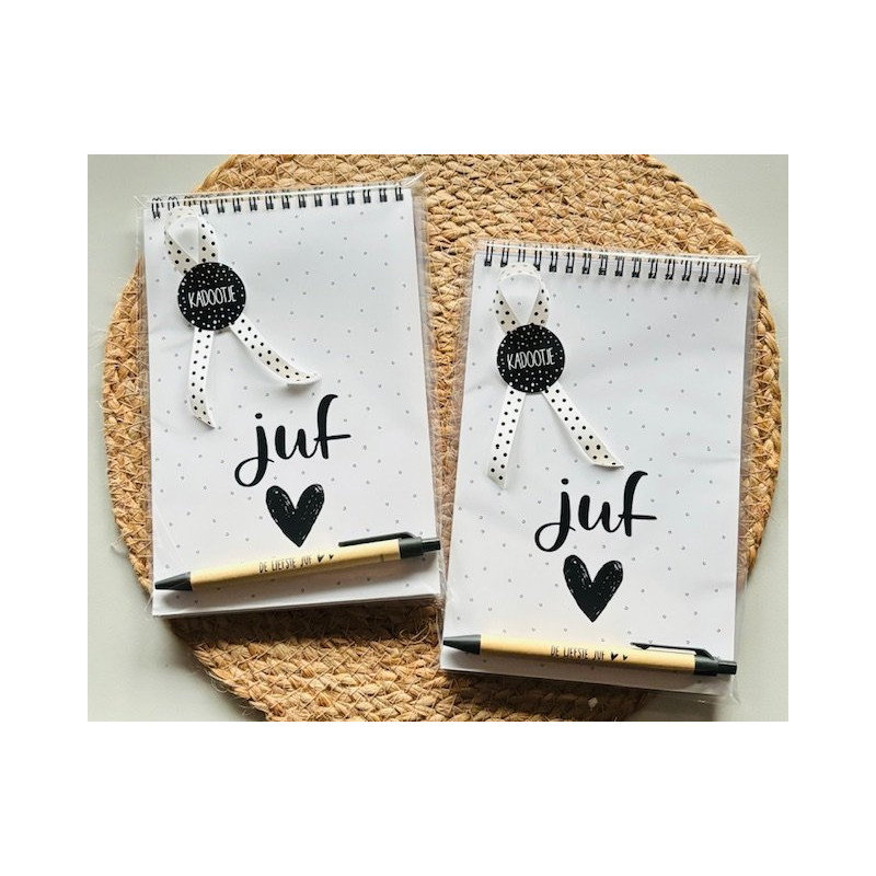 notitieblok juf ringband