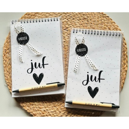 notitieblok juf ringband