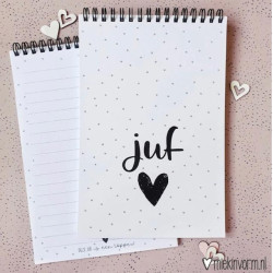 notitieblok juf ringband