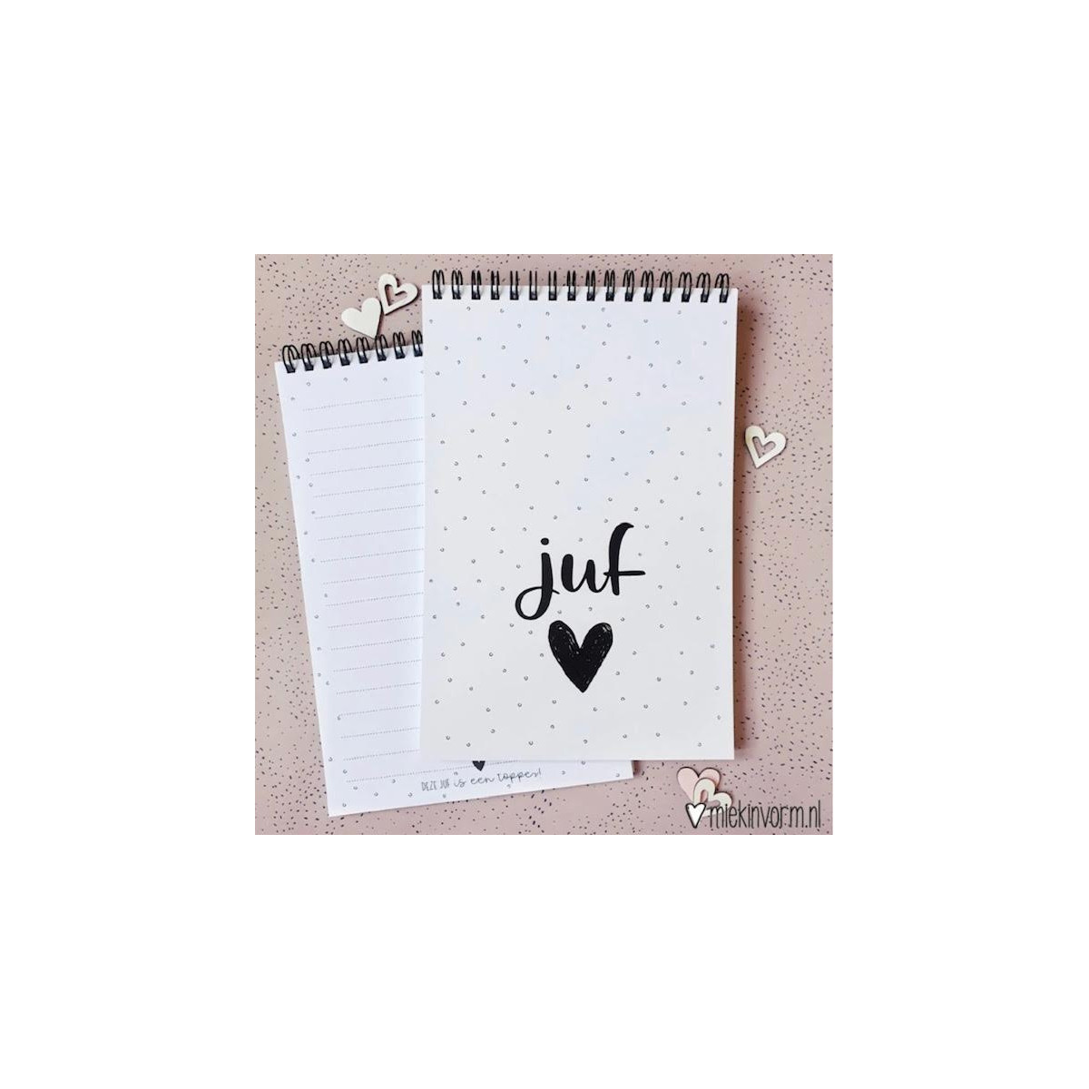 notitieblok juf ringband