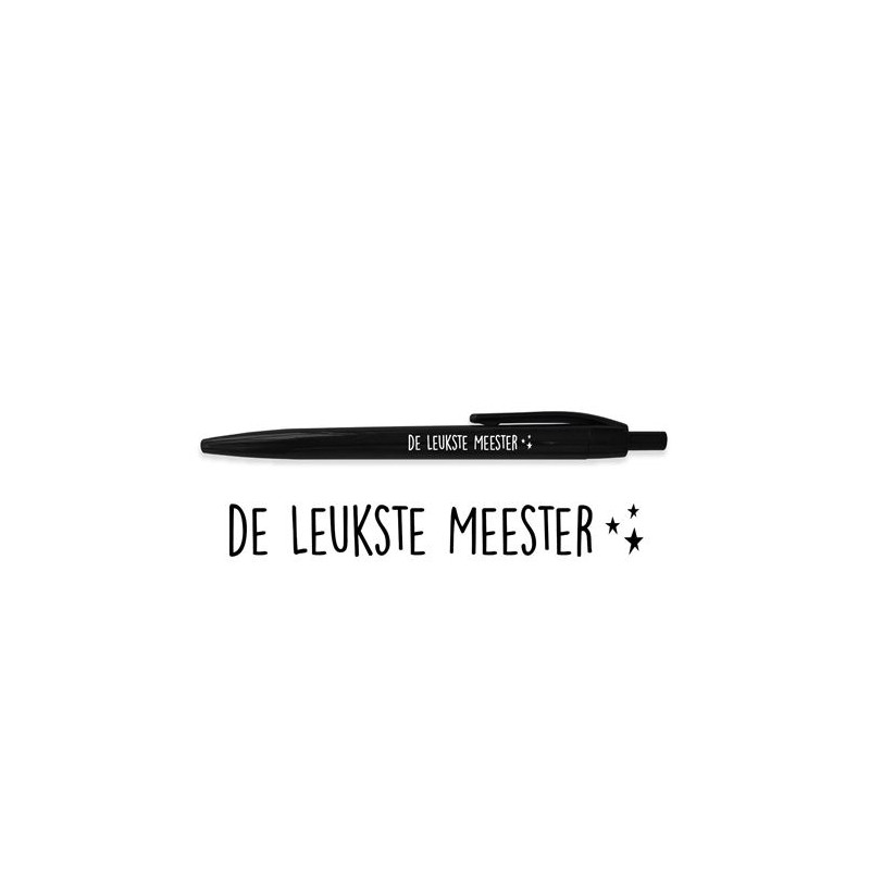 pen leukste meester zwart