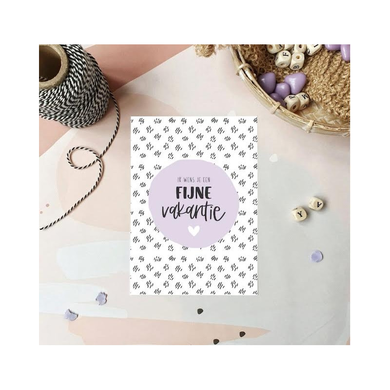 kaart ik wens je een fijne vakantie