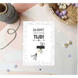 kaart gelukspoppetje afgelopen tijd