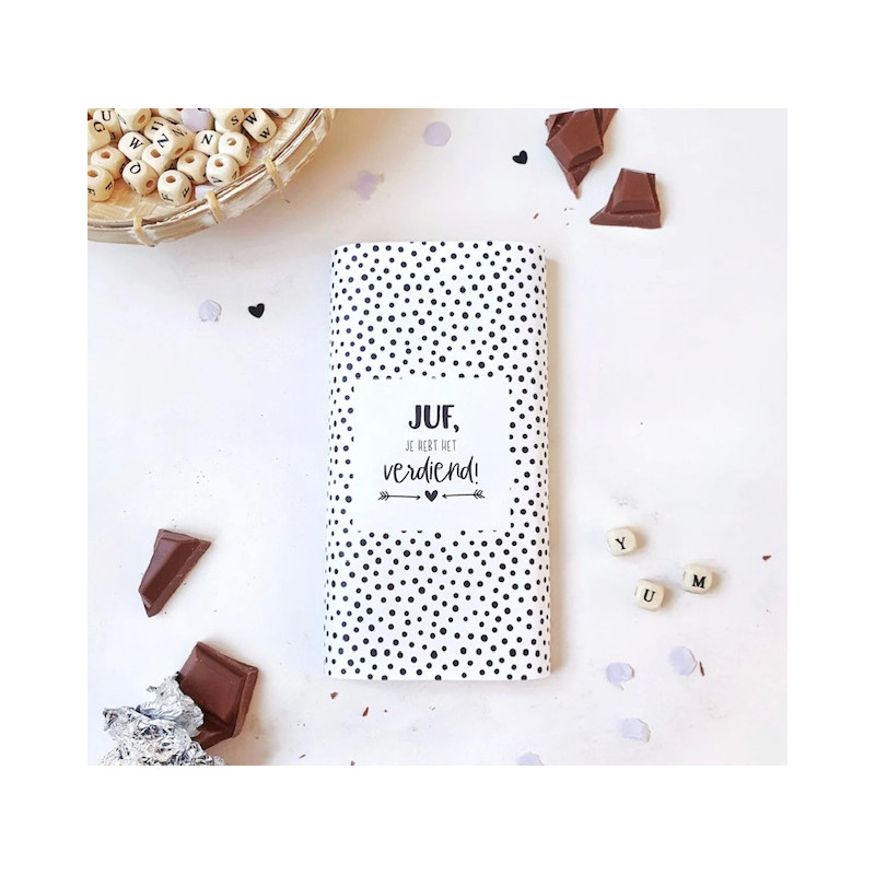 chocoladereep wikkel juf