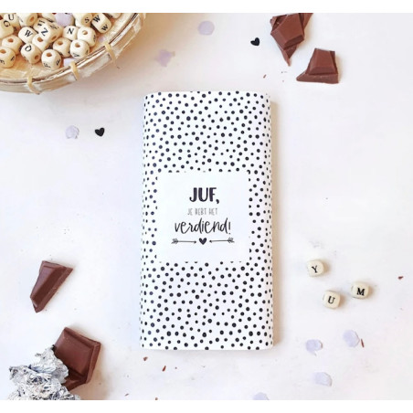 chocoladereep wikkel juf