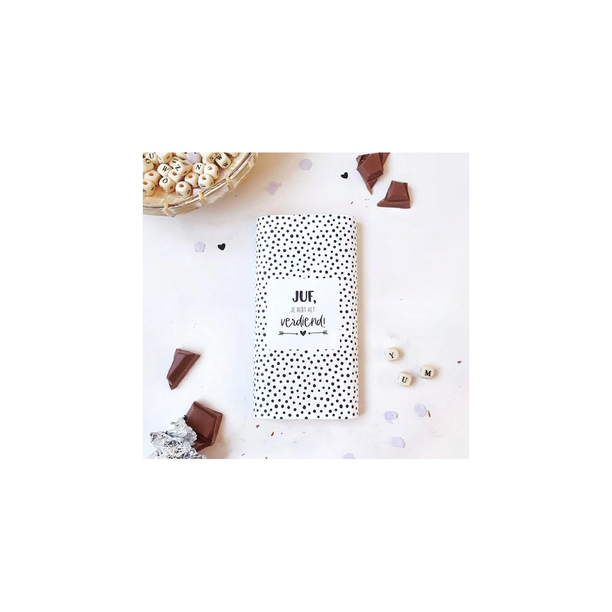 chocoladereep wikkel juf