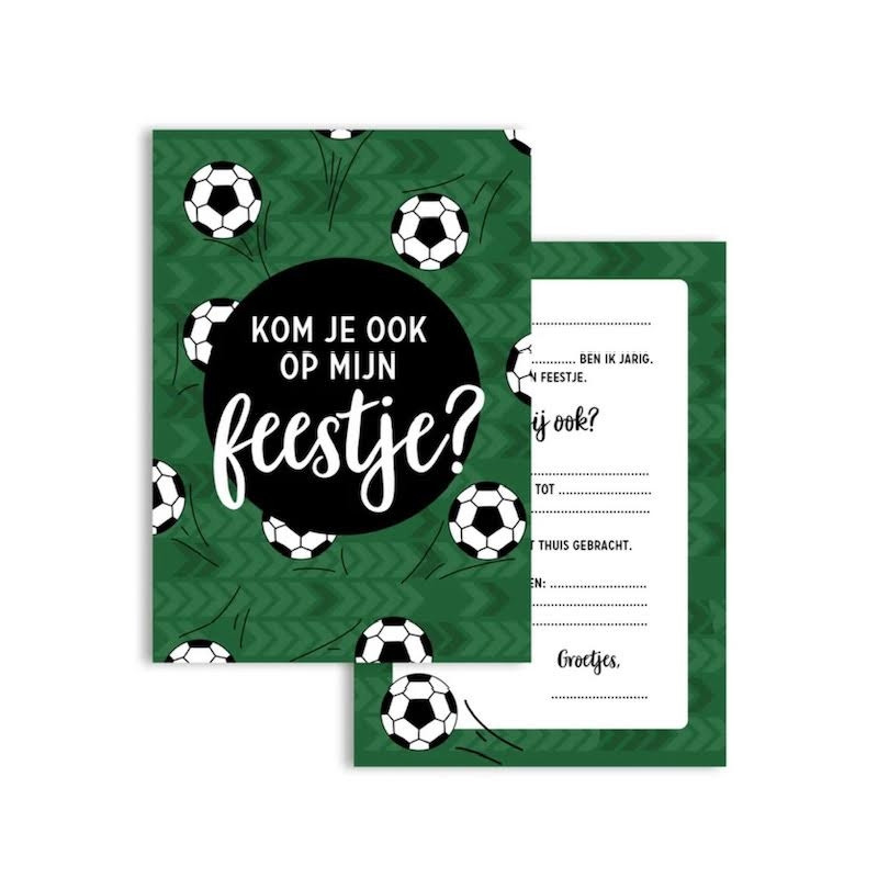 uitnodiging voetbal