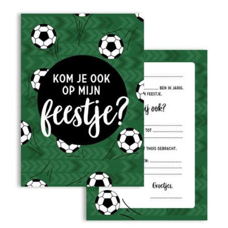 uitnodiging voetbal