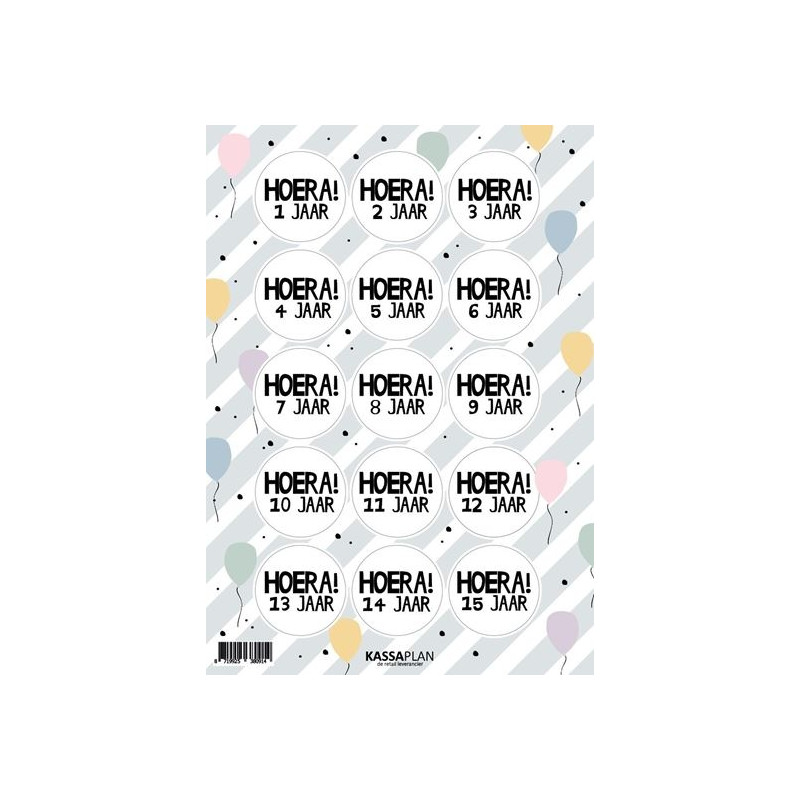 stickervel leeftijden