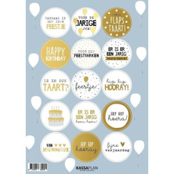 stickervel verjaardag