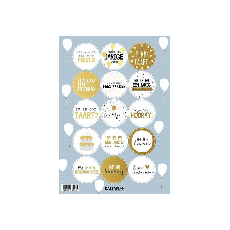 stickervel verjaardag