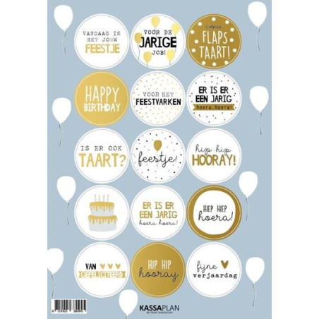 stickervel verjaardag