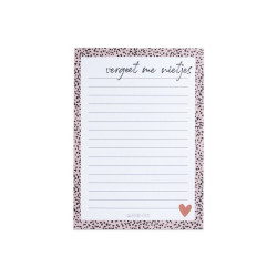 notitieblok vergeet me nietjes