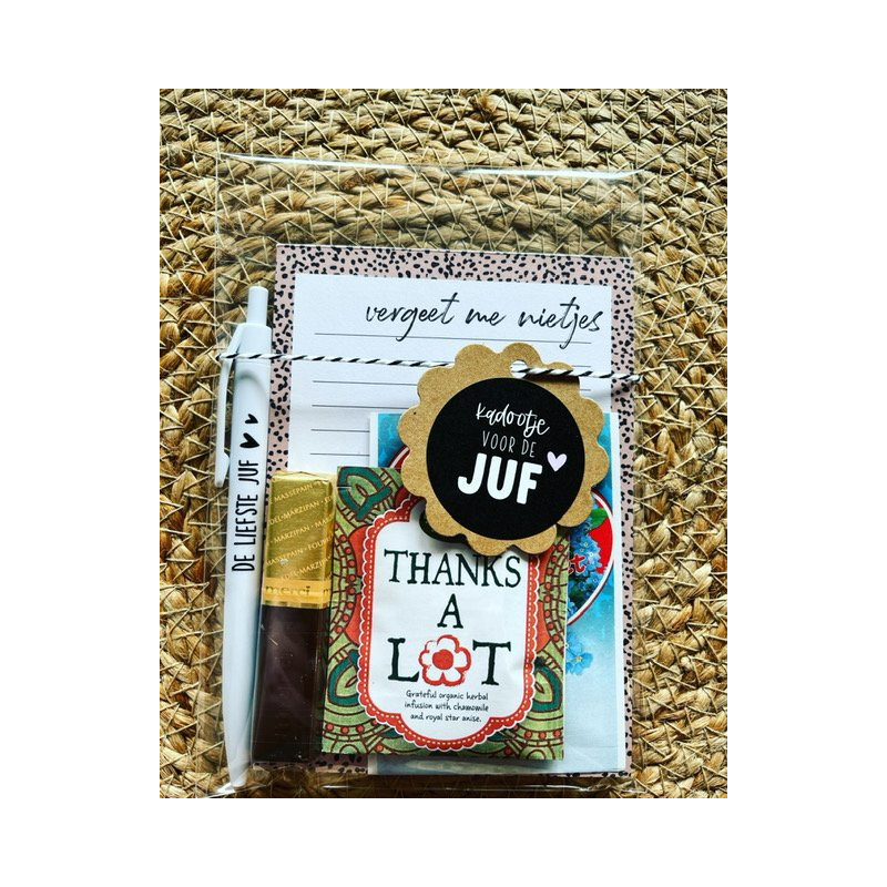 notitieblok vergeet me nietjes