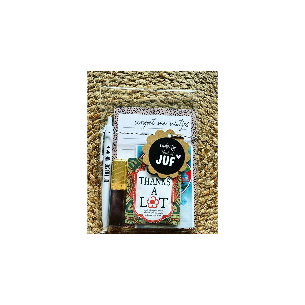 notitieblok vergeet me nietjes