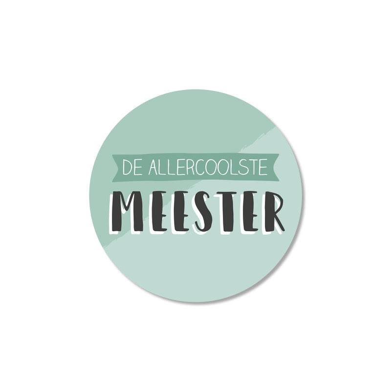 sticker allercoolste meester