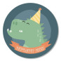 sticker dino hiep hiep hoera