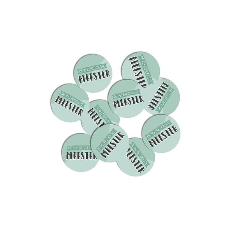 sticker allercoolste meester