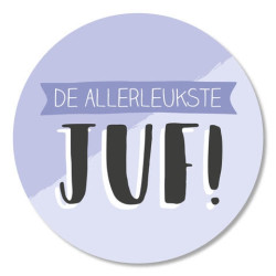 sticker allerleukste juf