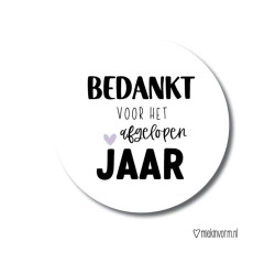 sticker afgelopen jaar