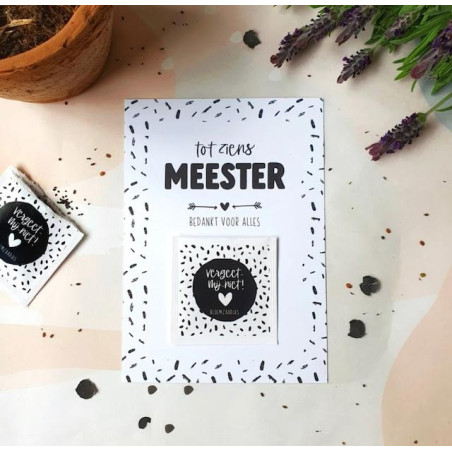 meester vergeet mij nietjes