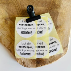 sticker opscheppen