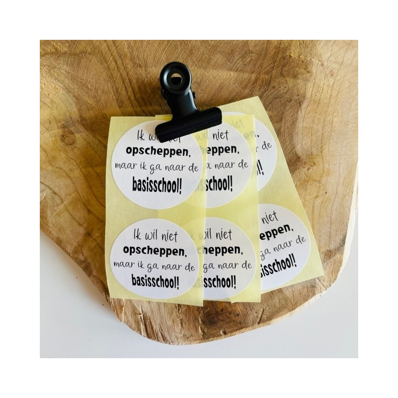sticker opscheppen