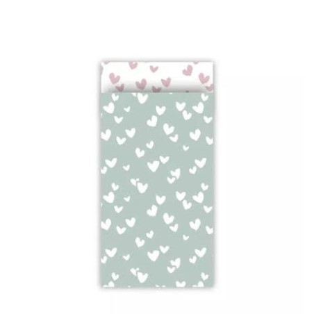 kadozakje hartjes mint roze