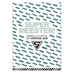 kaart super meester superleuk jaar