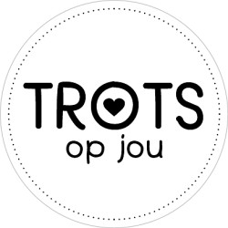sticker trots op jou hartje