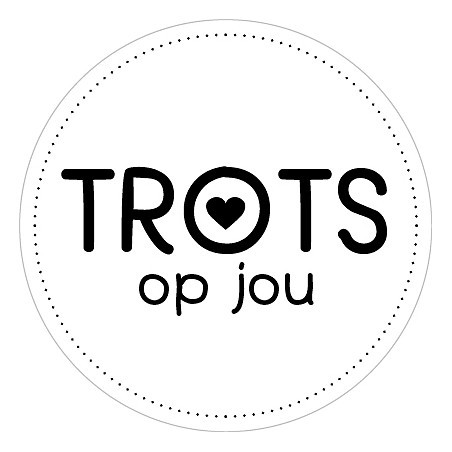sticker trots op jou hartje