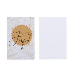 kaartje tot ziens juf