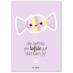 kaart liefste tofste juf