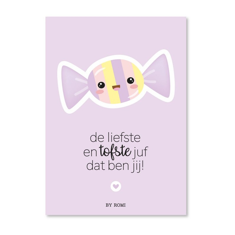 kaart liefste tofste juf